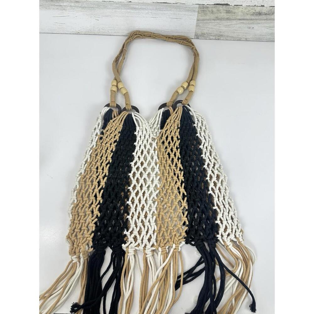 Hibala Woven Bag for Women, Fishing net bag,Straw Mesh Tote Bag, Beach,Hobo Bag